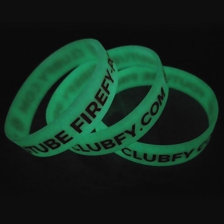 In-stock Promotional Cheap Custom Logo  Rubber Silicone Eco Friendly Printed Bracelet Wristbands