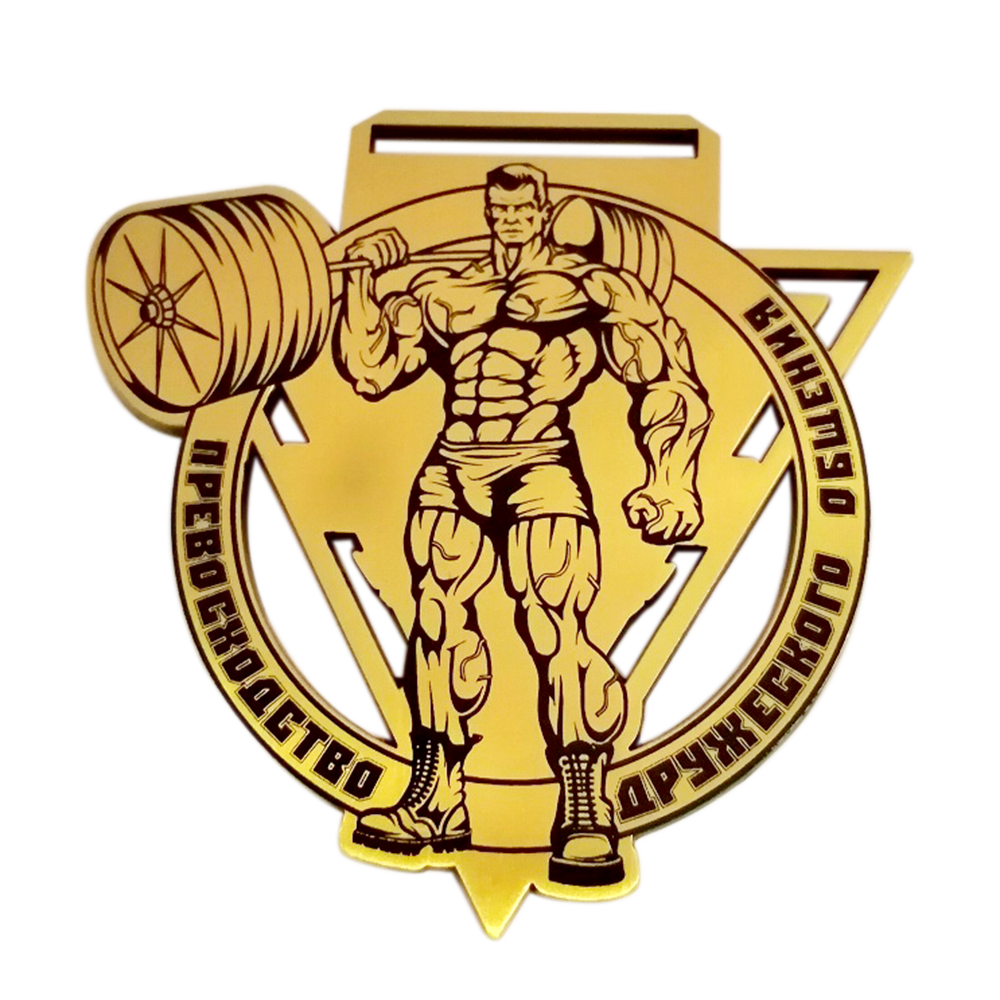 Manufacturer Wholesale Custom Diy Zinc Alloy 3d Powerlifting Competition Custom Metal Sport Medal