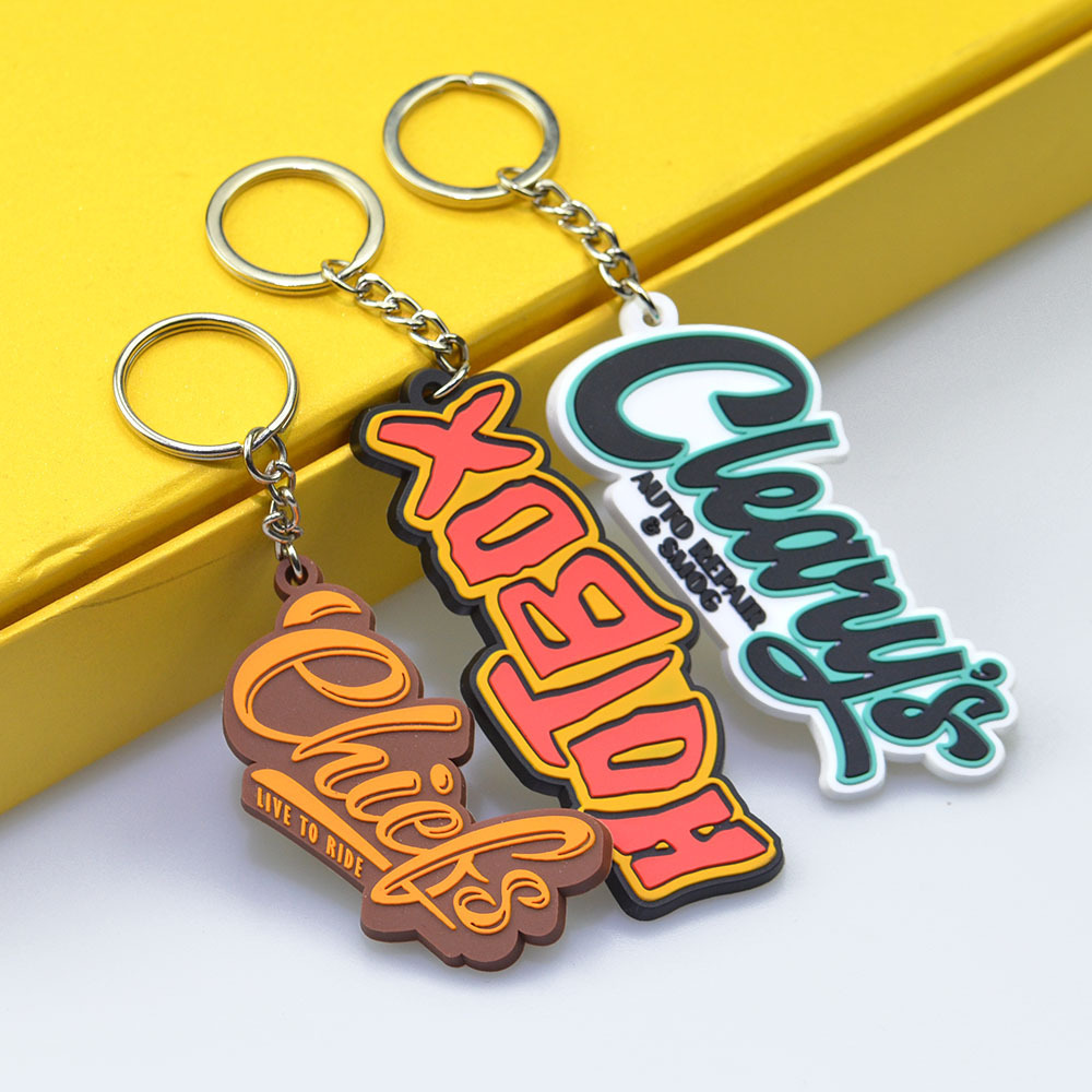 OEM Manufacturer Keychain Made Custom Logo Soft 2D 3D pvc Keyring Cute Rubber PVC Anime Key Chain