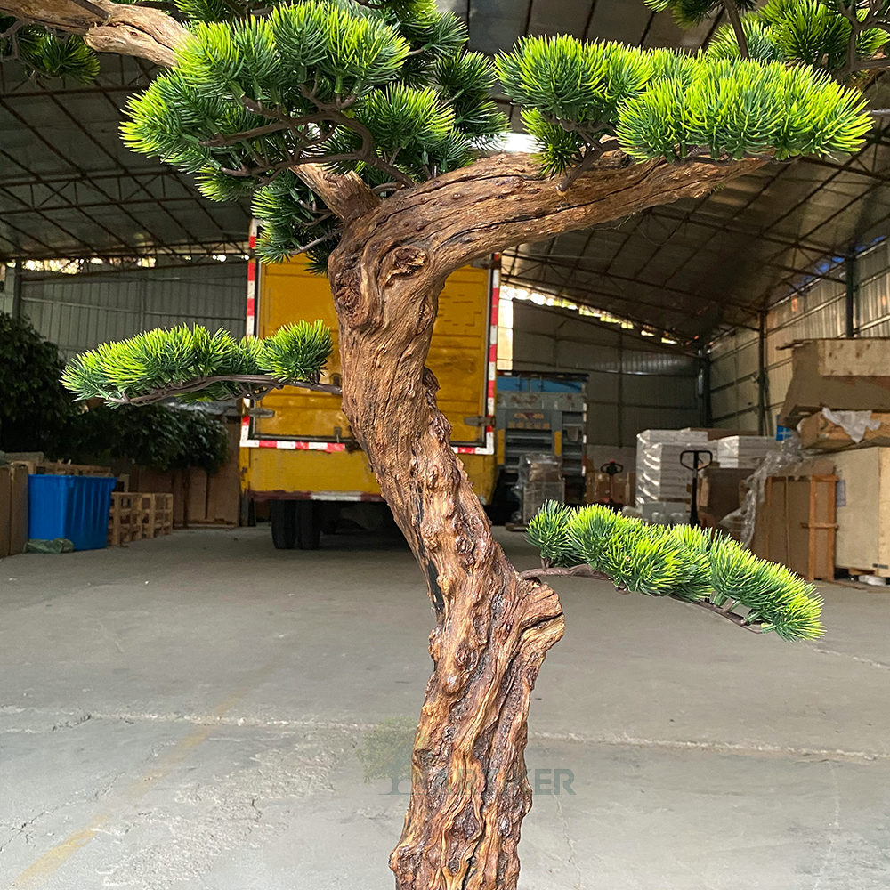 Artificial pine cedar tree fake green pine tree branches for garden decoration