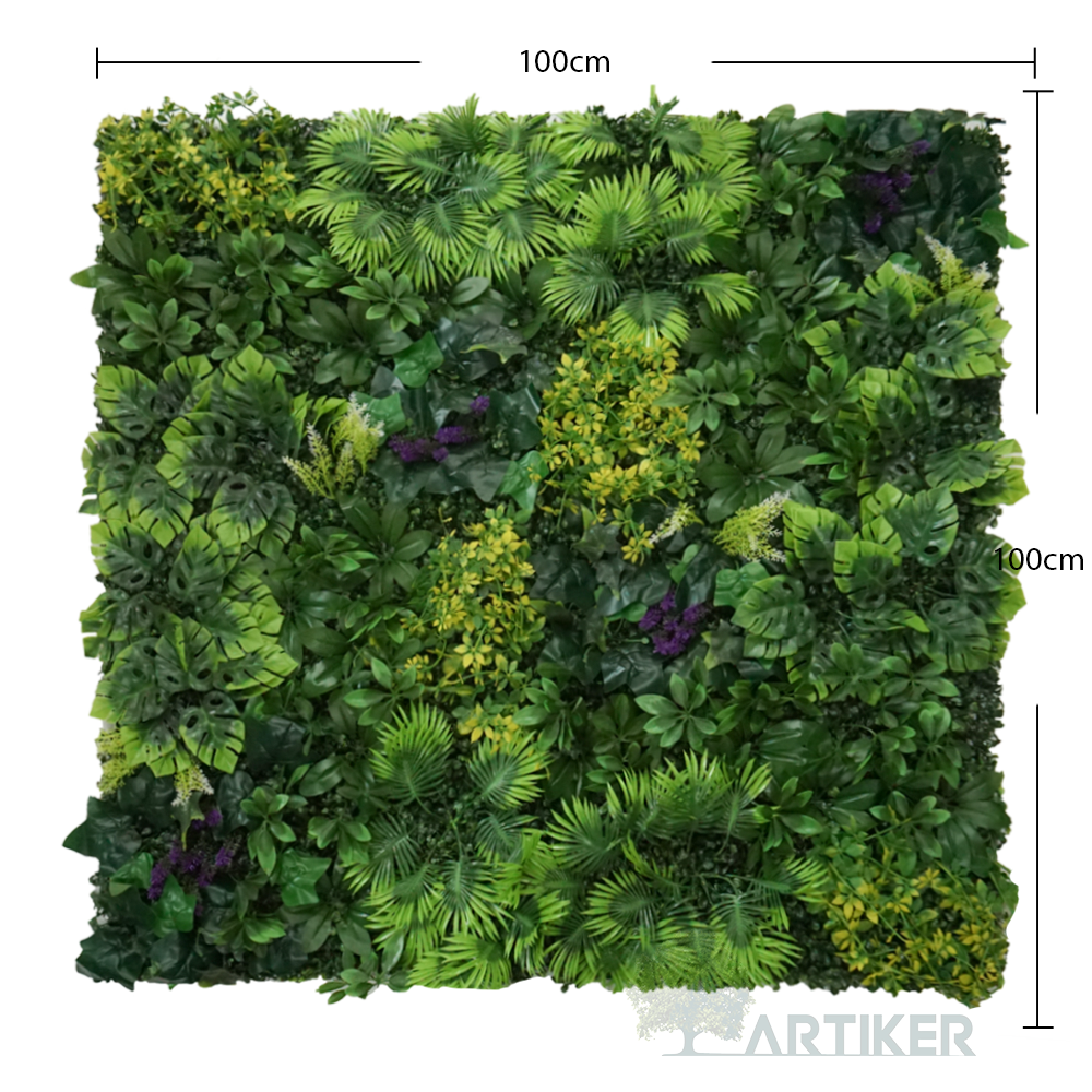 2022 New Products Artificial Garden Green Plant Panels Artificial Plants Wall Backdrop Decorative For Restaurant