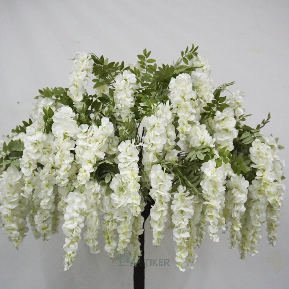 Wholesale hanging flower tree artificial wisteria tree for  wedding table centerpiece