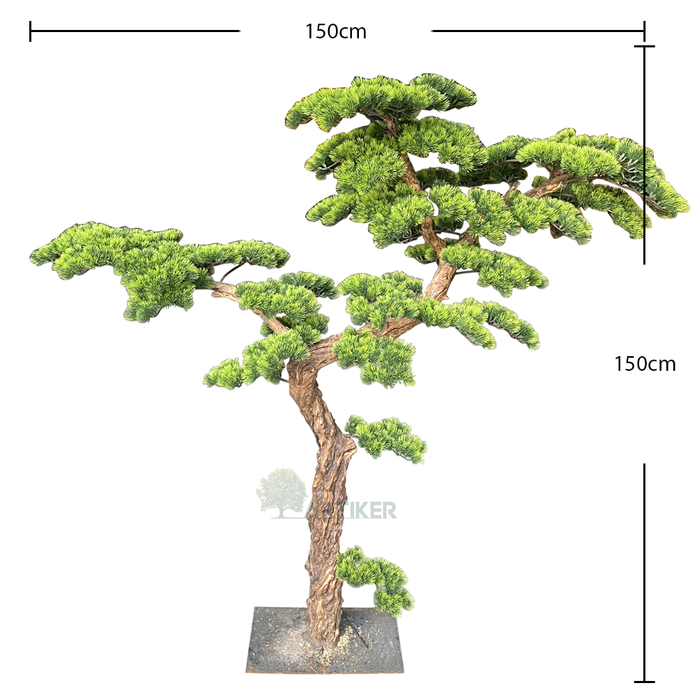 Artificial pine cedar tree fake green pine tree branches for garden decoration