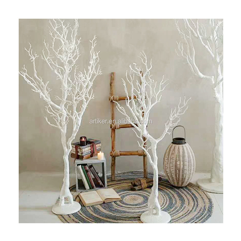 Wholesale decorative artificial dry tree branches without leaves white centerpieces wedding tree