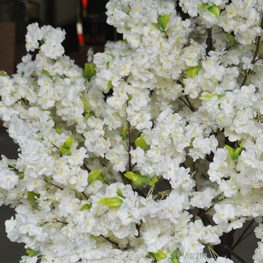 Fake white sakura tree artificial cherry blossom tree decoration wedding tabletop centerpieces