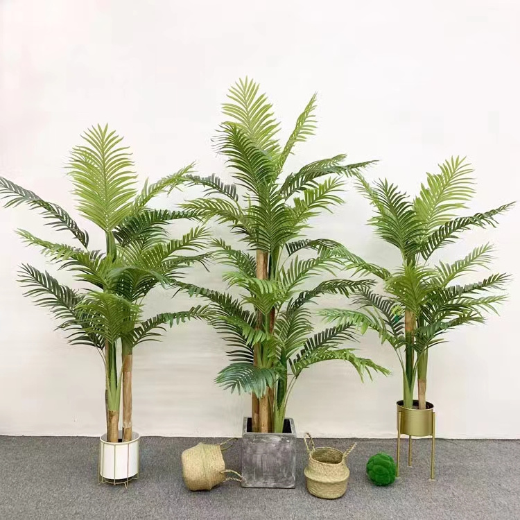 Artificial Plants Decor Indoor Faux Bonsai Plant Home Green Decoration Fake Greenery Wholesale For Decorations Potted Palm Tree