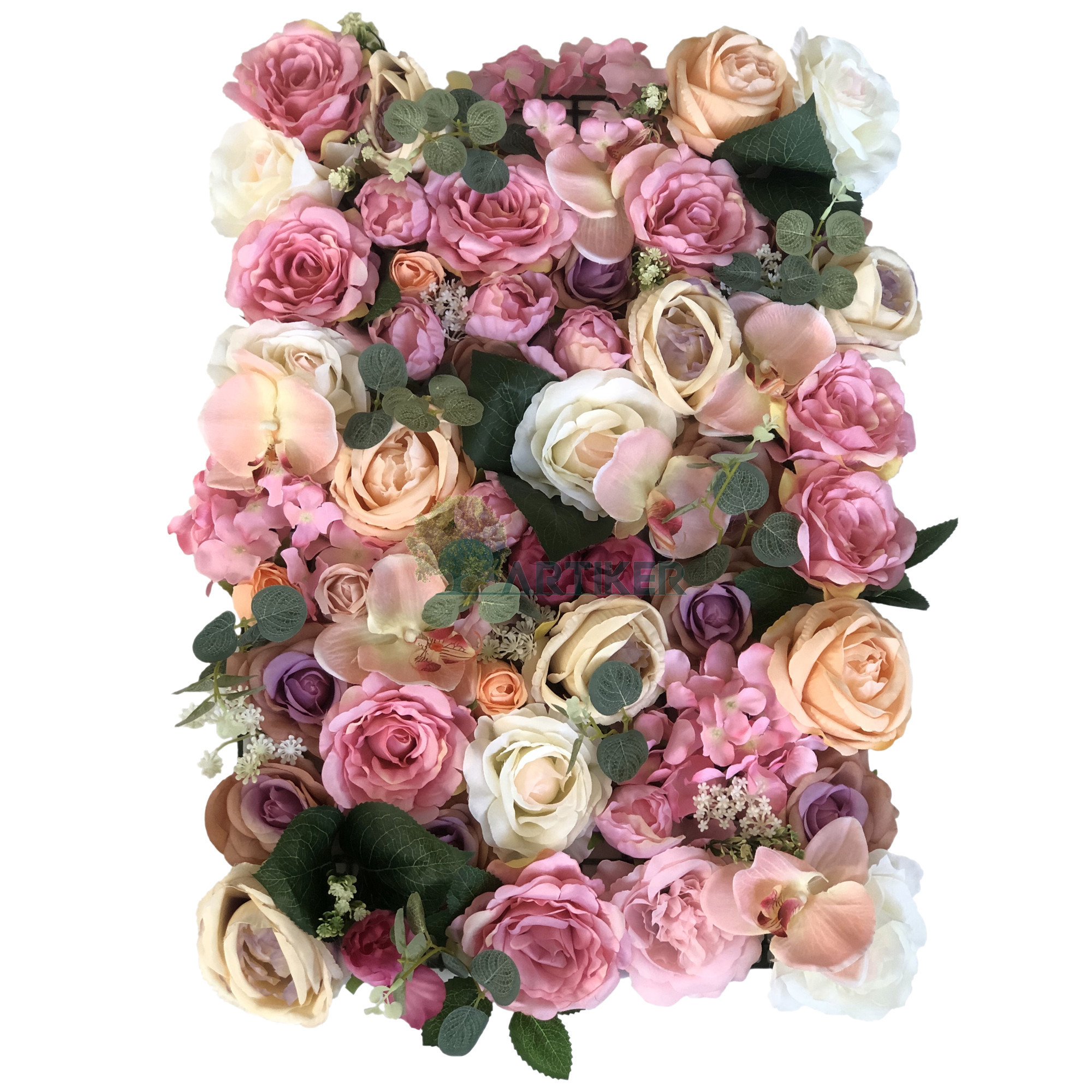 Wedding decoration Arrangement Photography Flowers artificial backdrop flower roll floral panel wall decor