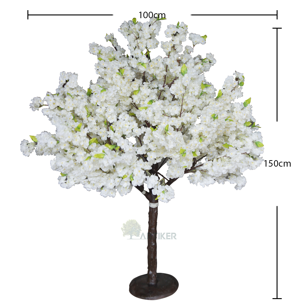 Fake white sakura tree artificial cherry blossom tree decoration wedding tabletop centerpieces