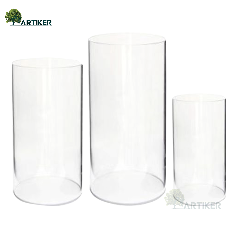 Crystal Candle Stand Floating Glass Candle Holder Vase For Wedding Table Centerpiece