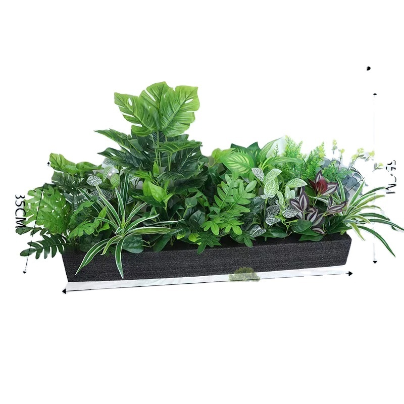 wholesale artificial green plants wedding decoration flower box landscaping