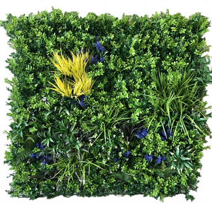 Wall artificial jungle vertical tiles moss green grass wall for decoration outdoor plant decor panels wall hanging grass