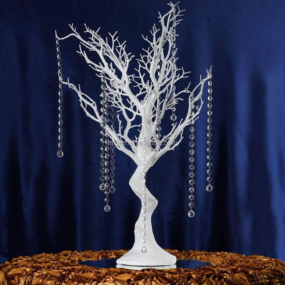 Wholesale decorative artificial dry tree branches without leaves white centerpieces wedding tree