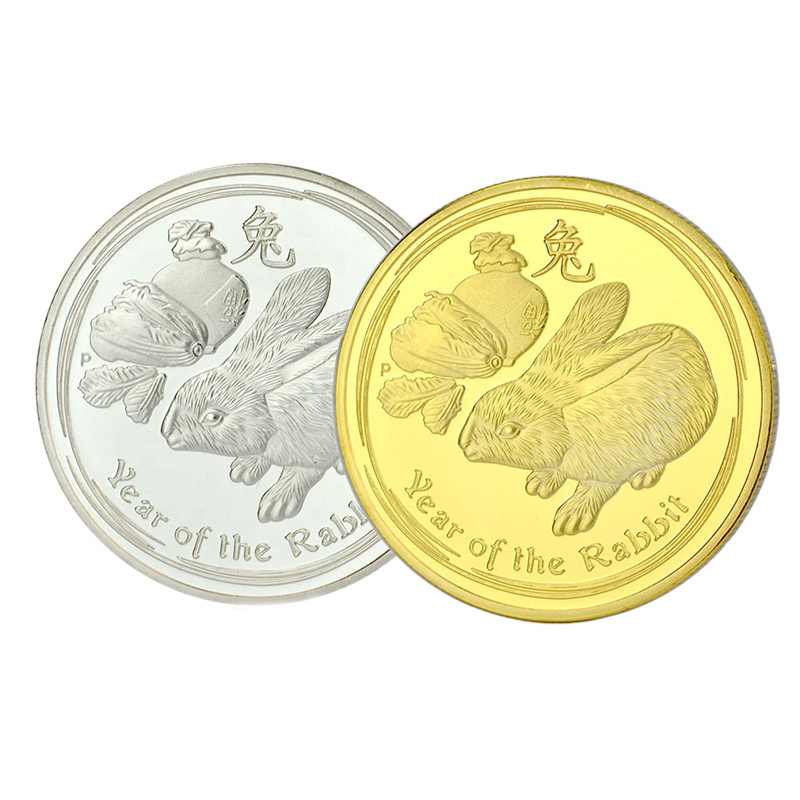 Material Old Antique 3D Collection Coins With Design Custom Printed Engraved Chinese Dragon Gold Challenge Coin