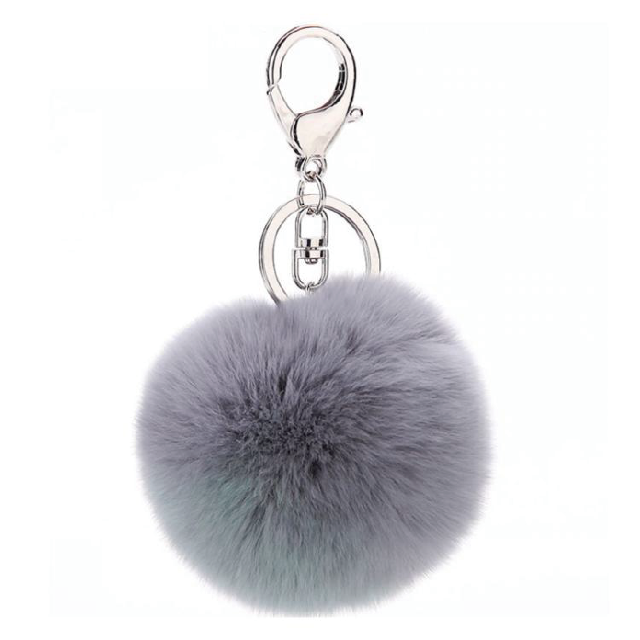 Factory Direct Sale Free Design Promotional Gift Custom Faux Fur Ball Keychain Pom Pom Keychain