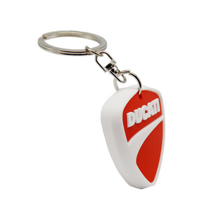 Lovely custom design 3d pvc rubber anime keychain one piece soft car key cover with keychain