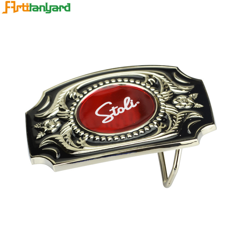 Metal Modern Rectangle Double Pin buckles Brass seat belt custom letter name belt buckles