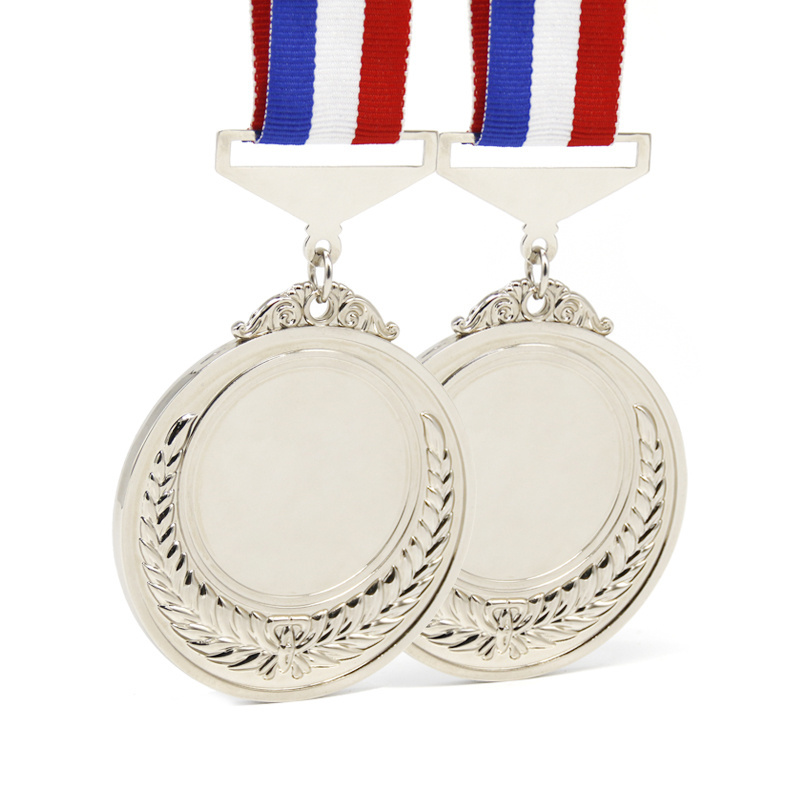 Custom Design Sports Plated Gold Medals Custom Medal And Ribbons