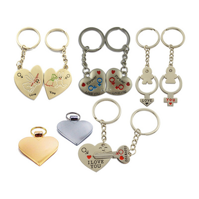 2023 Lock Rhinestone Rhinestone I Love You Keychains Wholesale Custom Heart Shaped Souvenir Metal Keychain Couple