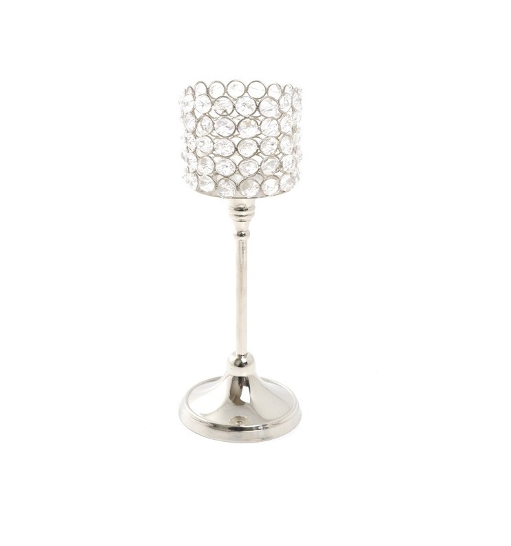 crystal candle holder set