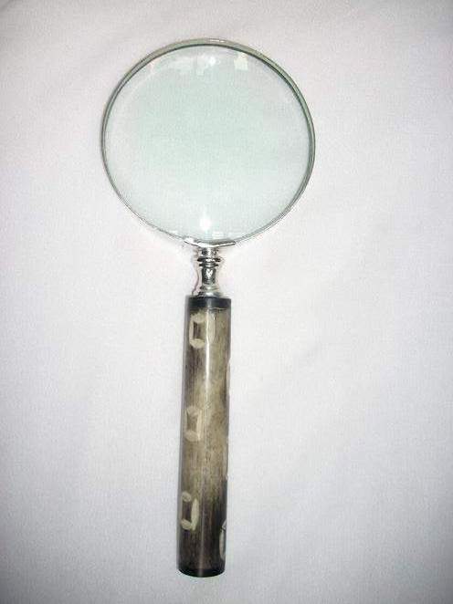 horn handle magnifying glass