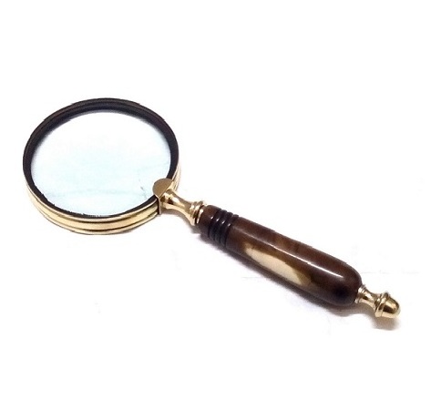 Magnifying Glass with horn Handle, Magnifier, Nautical Magnifier