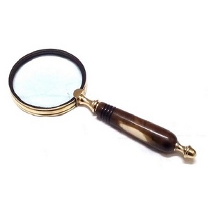 Magnifying Glass with horn Handle, Magnifier, Nautical Magnifier