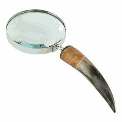 Magnifying Glass with horn Handle, Magnifier, Nautical Magnifier