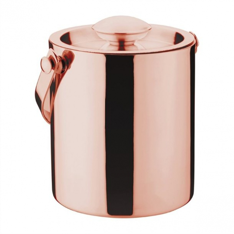 Best Quality  Wall Ice Bucket With Knob Lid Solid Aluminum  Champagne & Beer Bottles Ice Bucket With Handle