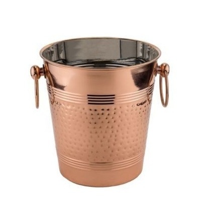 Best Quality  Wall Ice Bucket With Knob Lid Solid Aluminum  Champagne & Beer Bottles Ice Bucket With Handle