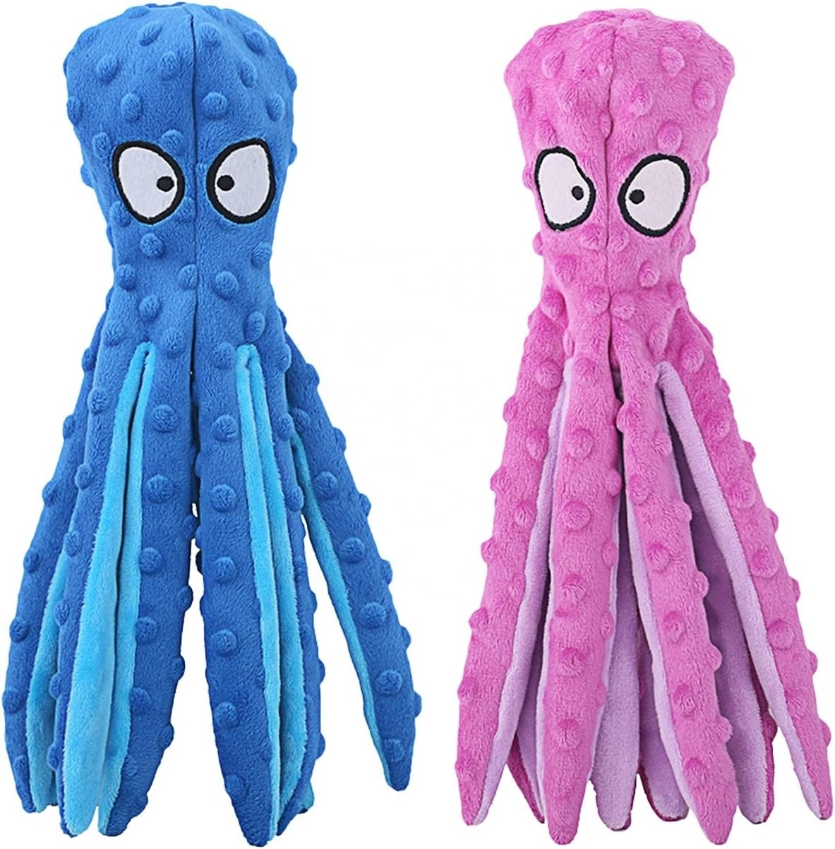 wholesale manufacturer dog toy no stuffing octopus squeaky plush dog toy  pet dog toy