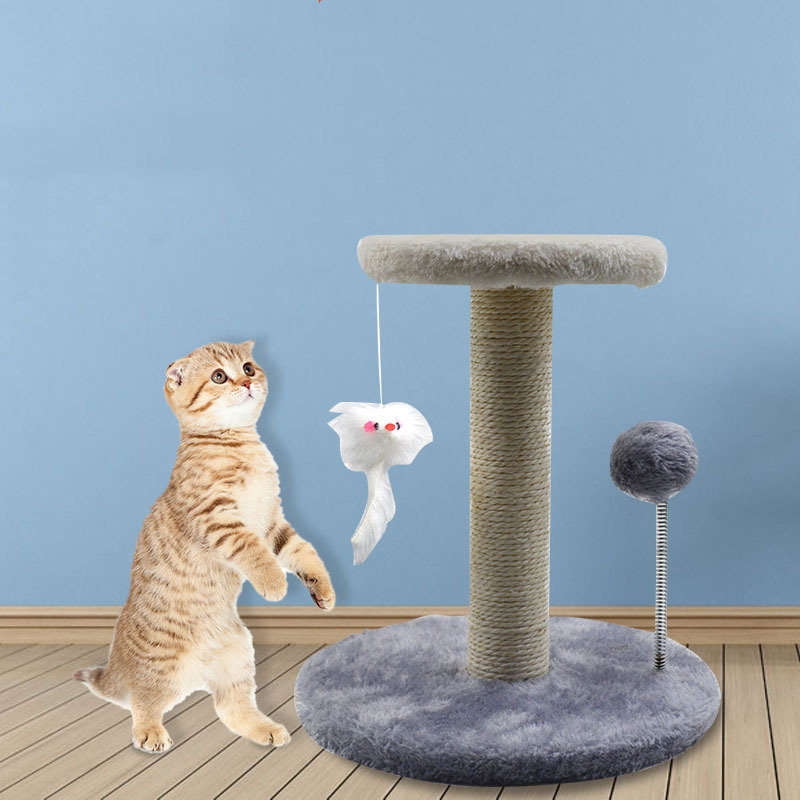 Cat paw holder sisal  grab column Claw grinder vertical Doesn't shed chips Cat Climbing Rack Fun cat toys