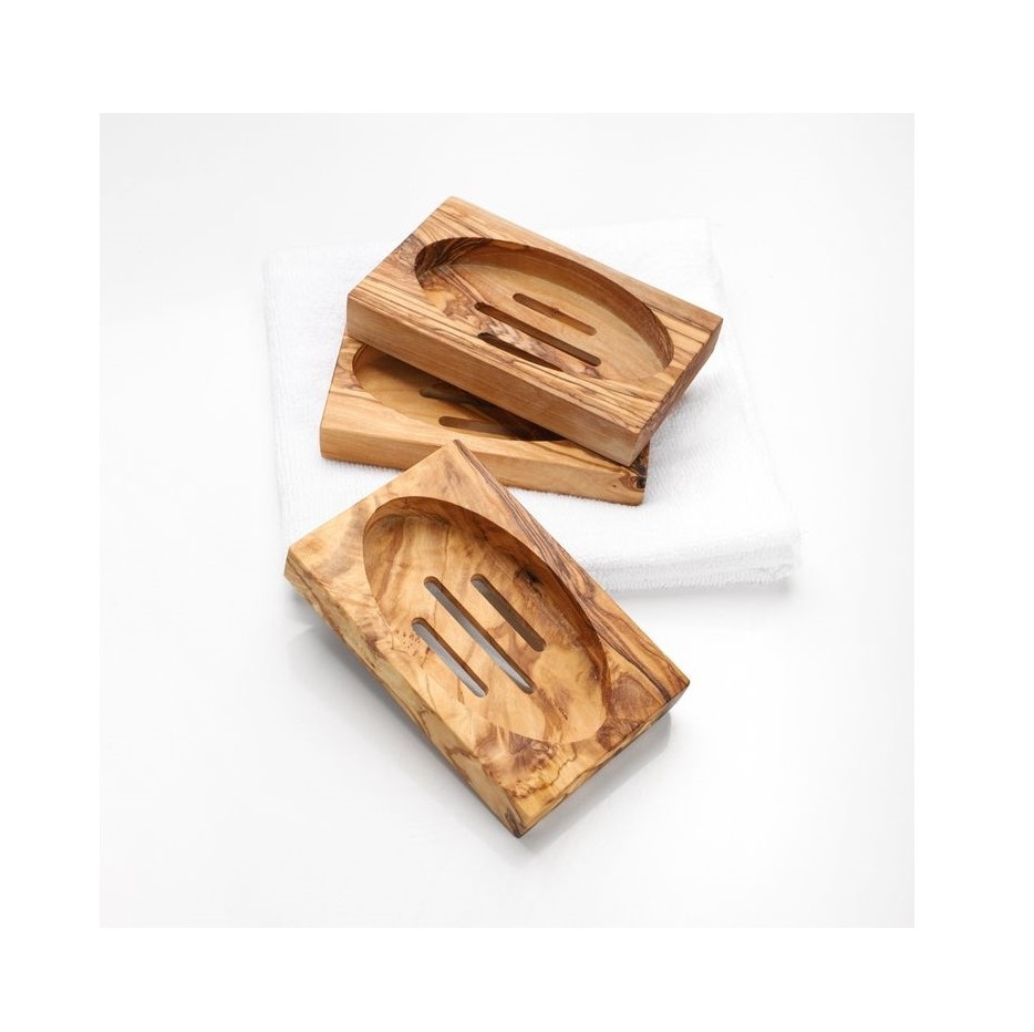 Eco Friendly Bamboo Drain Anti-mildew Draining Sanitary Bamboo Box Soap Dish Wooden Soap Dish Holder Upcoming Product