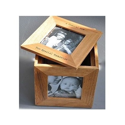 Double Sided Glass Picture Floating Photo Frame Transparent Wooden Wall Art Marco Frame and Acrylic Wood Art Manufacturer