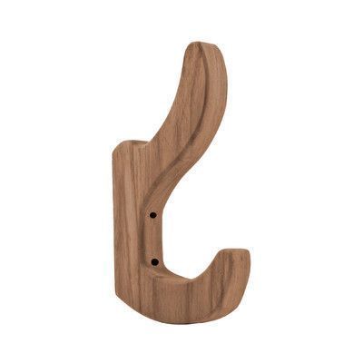 Imported Wood hanger holder clothes decorative solid wood wall coat hanger hook with 4 standard retractable hooks