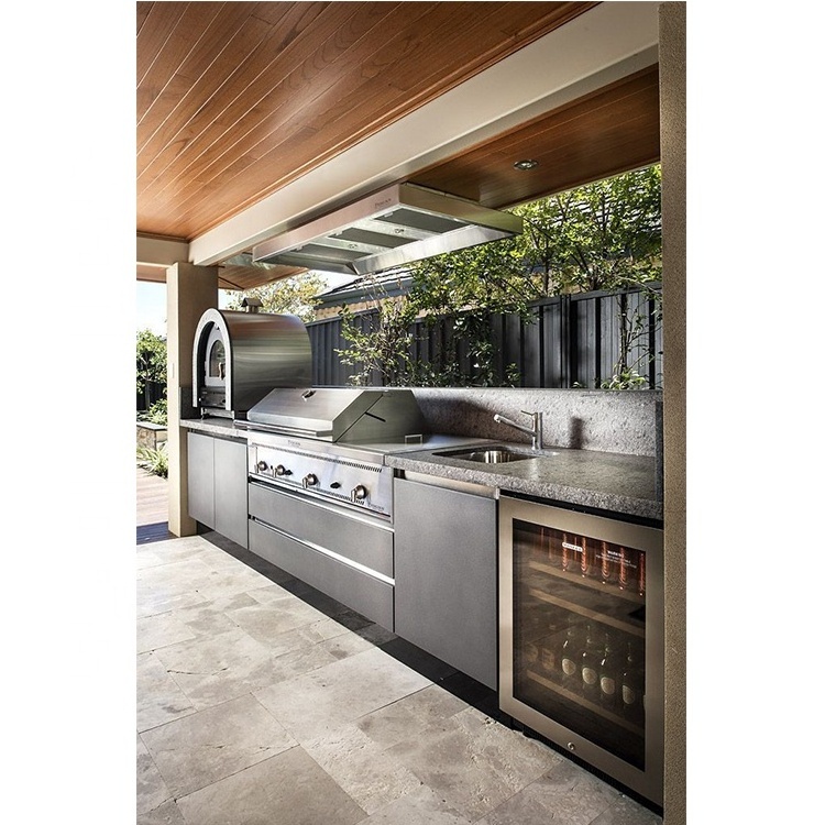 Artisan Custom Outdoor Kitchen Doors Stainless Steel Outdoor Cabinets