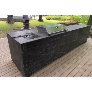 Artisan Concrete Kitchens and BBQ Units Stainless Steel Outdoor Kitchen Set With Sink