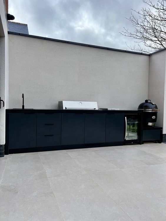 Artisan BBQ Kitchen Built In  Egg Kamado Grill Outdoor Kitchen Insert And Patio