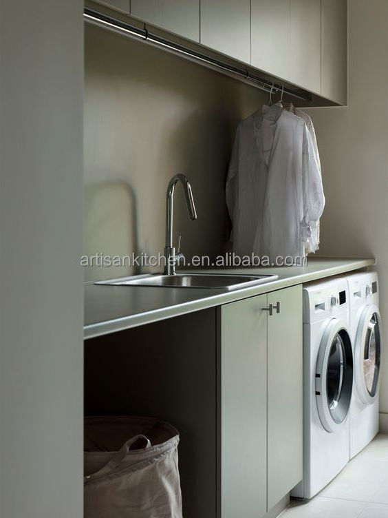 2023 Artisan New Laundry Room Furniture Organization Custom Modern Wooden Decoration Laundry Storage Cabinet