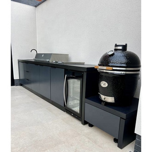 Artisan BBQ Kitchen Built In  Egg Kamado Grill Outdoor Kitchen Insert And Patio