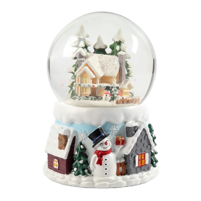 Dancing Couple Little Prince Resin Christmas Snow Globe