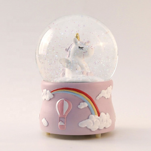 2019 Unique in The Market Unicorn Music Snow Globe