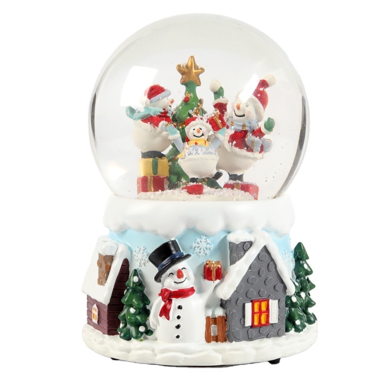 Dancing Couple Little Prince Resin Christmas Snow Globe