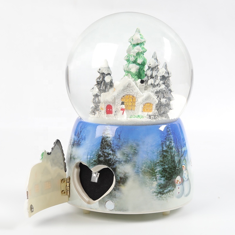 Souvenir Christmas Theme Snow Scene Snow Globe