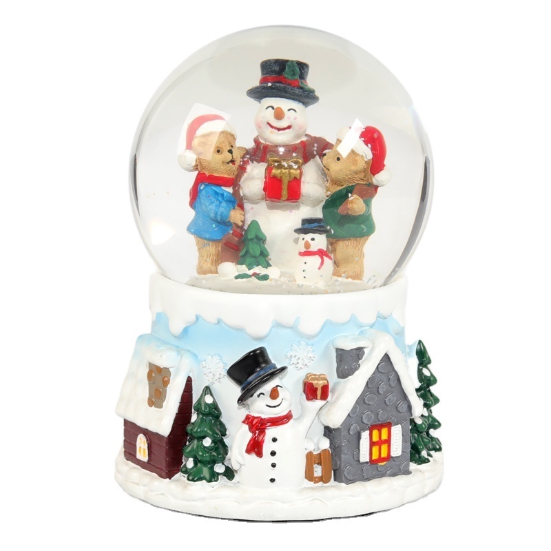 Dancing Couple Little Prince Resin Christmas Snow Globe