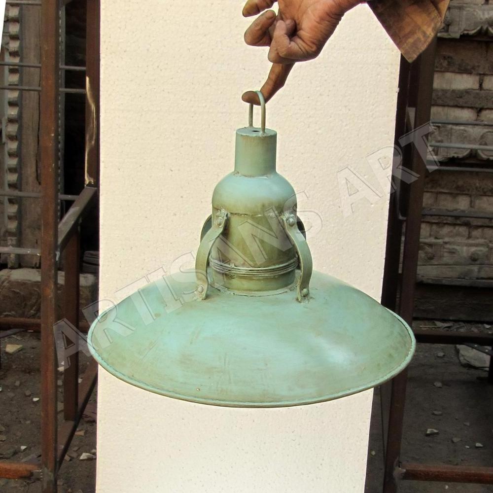 Rustic Industrial Metal Pendant Light Vintage Antique Round Hanging Lamp Chandeliers & Pendant Lights Supplier