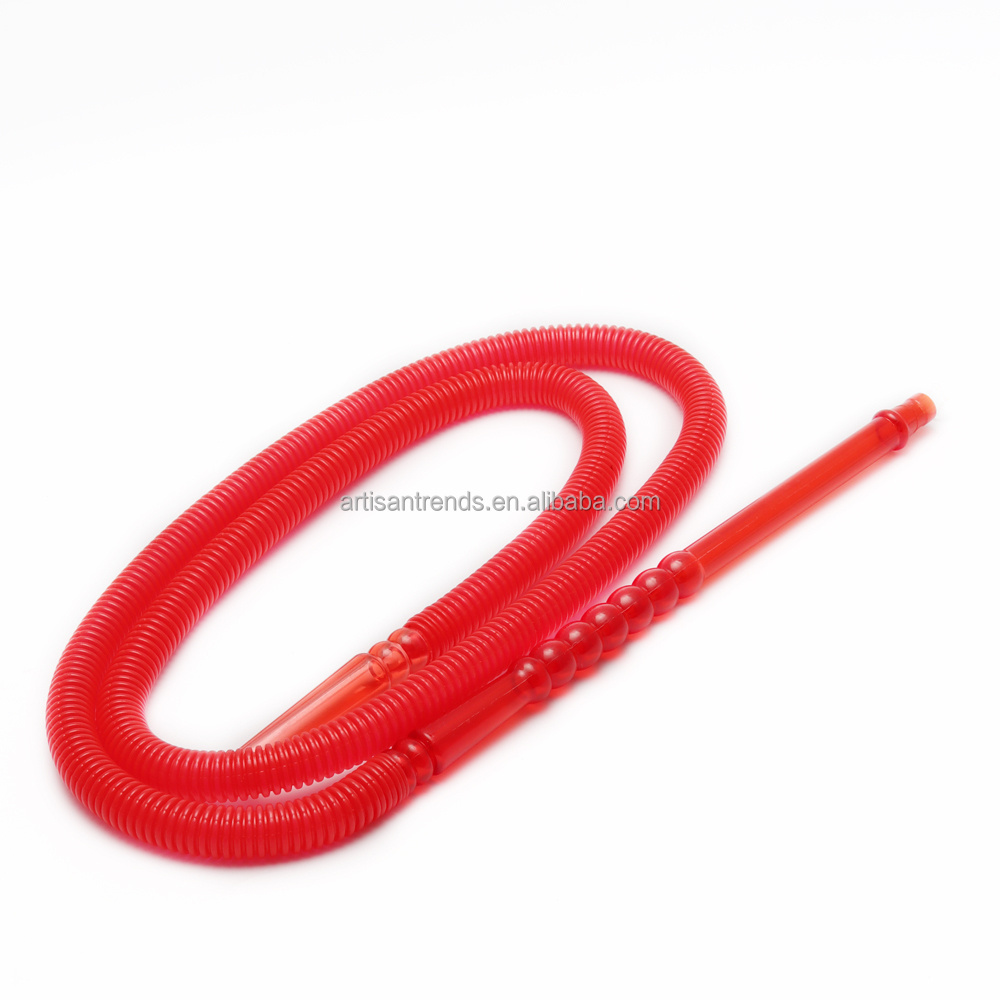 Wholesale colorful disposable hookah shisha hose  hookah accessories plastic hookah hose with acrylic handle