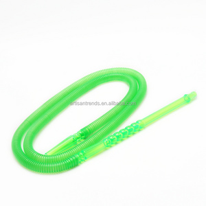 Wholesale colorful disposable hookah shisha hose  hookah accessories plastic hookah hose with acrylic handle