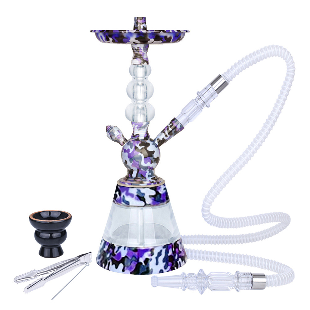 Hot sale  new design hookah Acrylic shisha Camouflage colorful shisha French style hookah