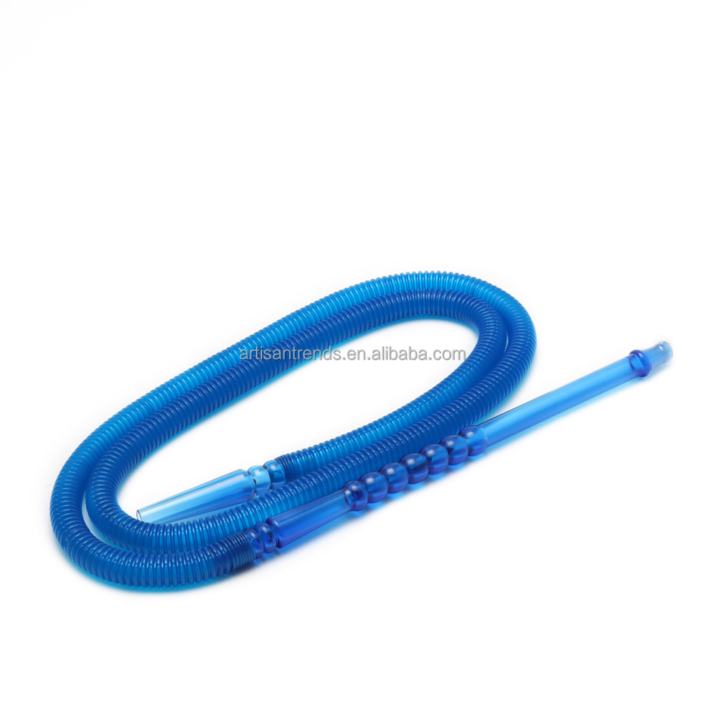 Wholesale colorful disposable hookah shisha hose  hookah accessories plastic hookah hose with acrylic handle