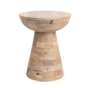 Mango Wooden Round Accent Stool Add A Touch Of Modern Art To Any Gathering Space With This Stunning Stylish Alternative Seating